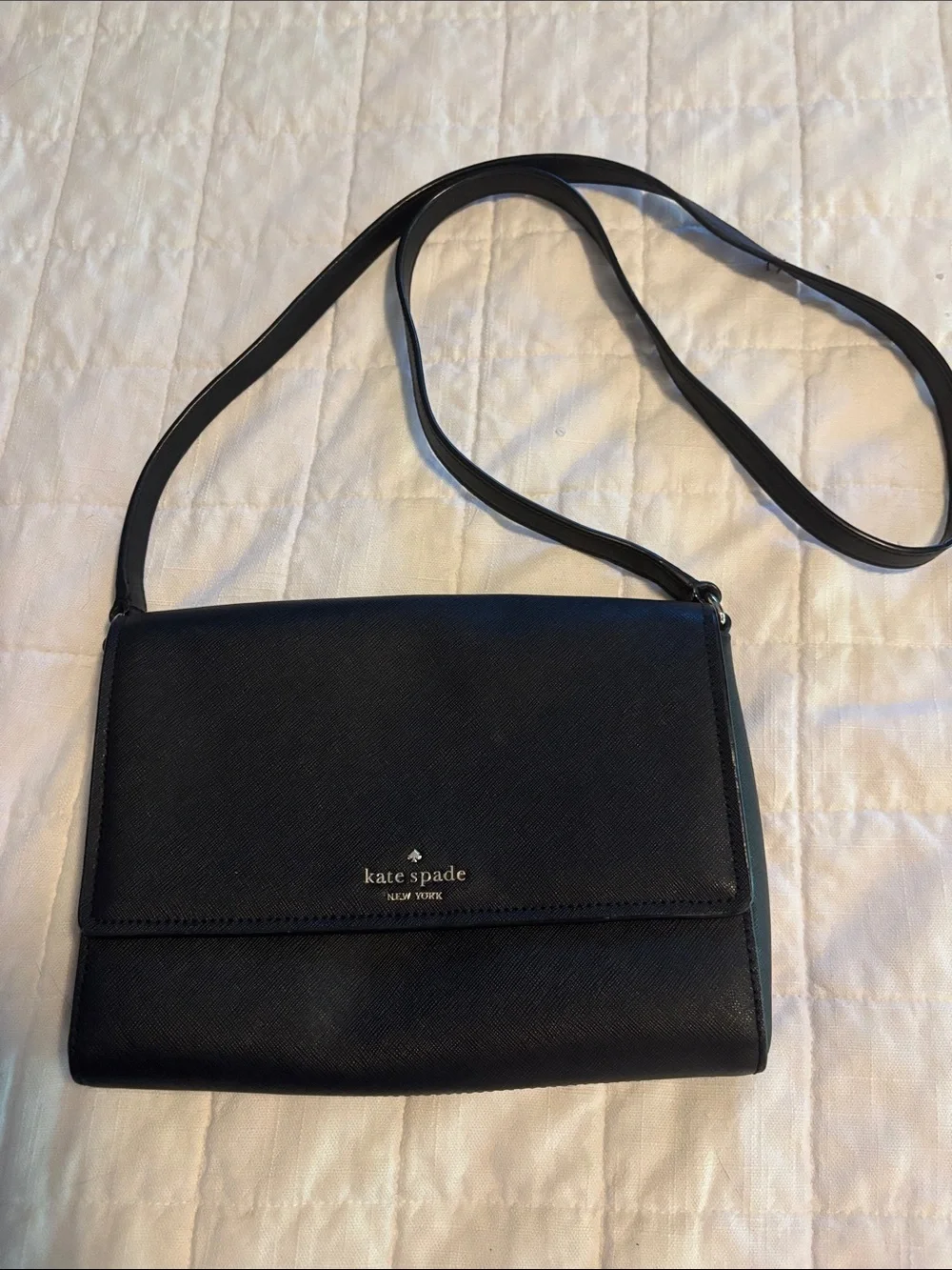 kate spade Black Crossbody Flap Bag